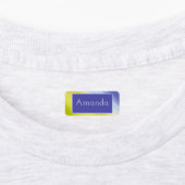 Gradiënt lime groene paarse naam labels (Aangebracht)