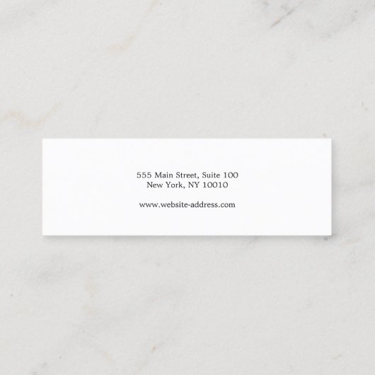 Gradiënt Logo oorgeven mini weergeven Visitekaartje (Achterkant)