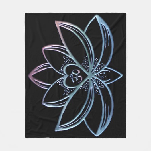 Gradient Lotus Fleece Deken (Voorkant)