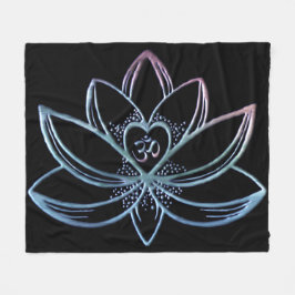 Gradient Lotus Fleece Deken