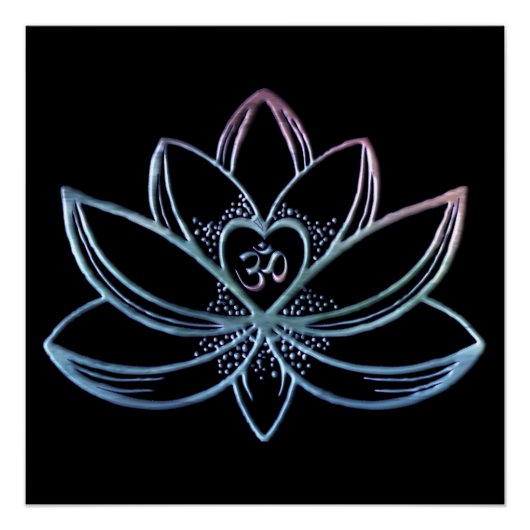 Gradient Lotus Perfect Poster (Voorkant)