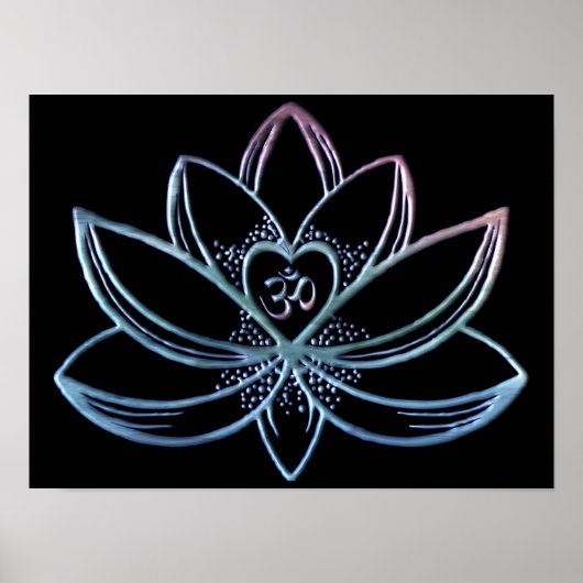 Gradient Lotus Poster (Voorkant)