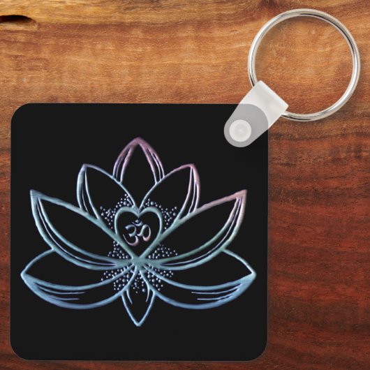 Gradient Lotus Sleutelhanger (Achterkant)