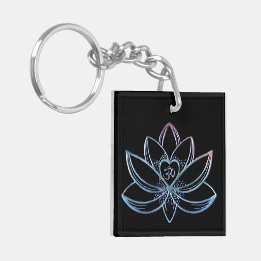 Gradient Lotus Sleutelhanger (Voorkant Links)