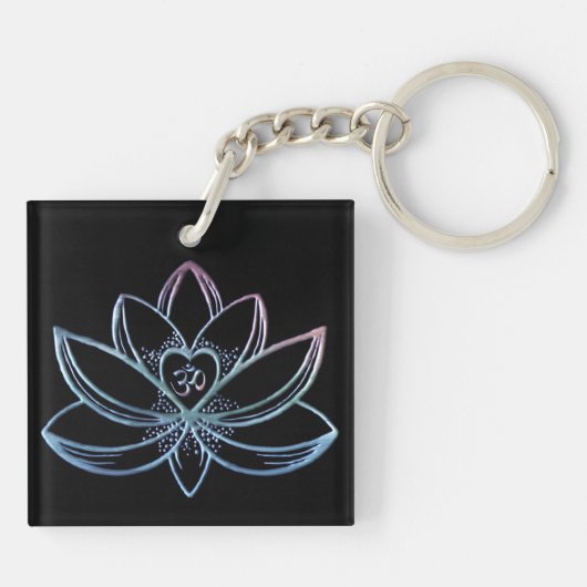 Gradient Lotus Sleutelhanger (Achterkant)