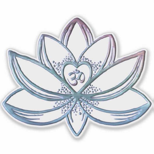 Gradient Lotus  Sticker (Voorkant)