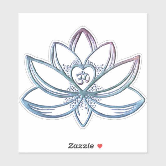 Gradient Lotus  Sticker (Vel)