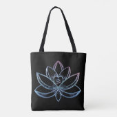 Gradiënt Lotus Tote Bag (Achterkant)