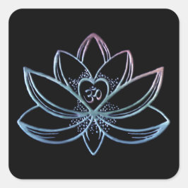 Gradient Lotus  Vierkante Sticker