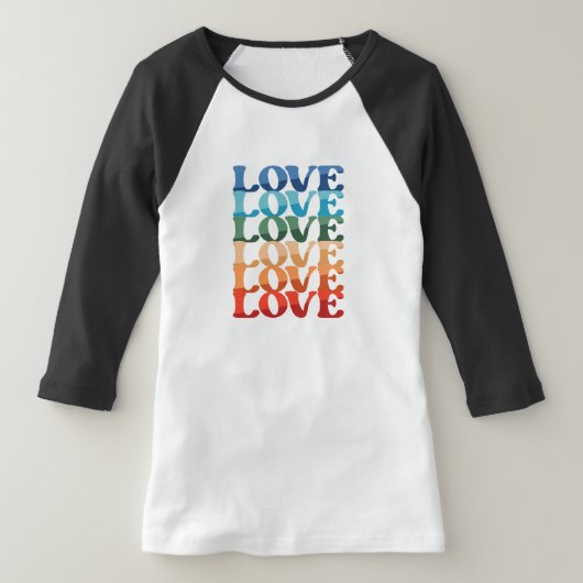 Gradiënt Love | LGBT Rainbow Pride Month T-shirt (Laagn)