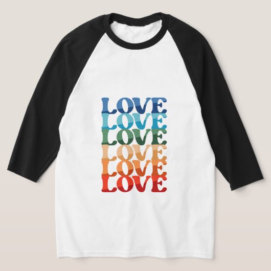 Gradiënt Love | LGBT Rainbow Pride Month T-shirt (Laagn)
