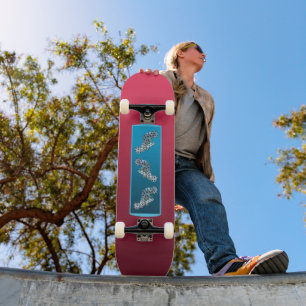 Gradiënt Magenta - diep naar licht Seizoensstemm Persoonlijk Skateboard