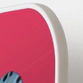 Gradiënt Magenta - diep naar licht | Seizoensstemm Pickleball Paddle (Links Detail)