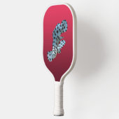 Gradiënt Magenta - diep naar licht | Seizoensstemm Pickleball Paddle (Links)