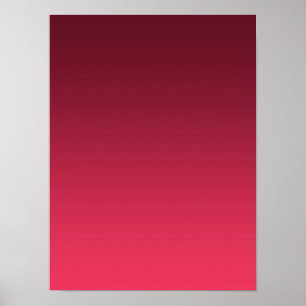Gradiënt Magenta - licht tot diep Seizoensstemmi Poster
