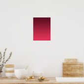 Gradiënt Magenta - licht tot diep | Seizoensstemmi Poster (Keuken)