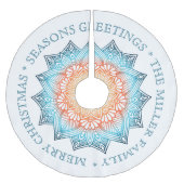 Gradiënt Mandala Kerstmis Groeten Kerstboom Rok (Voorkant)