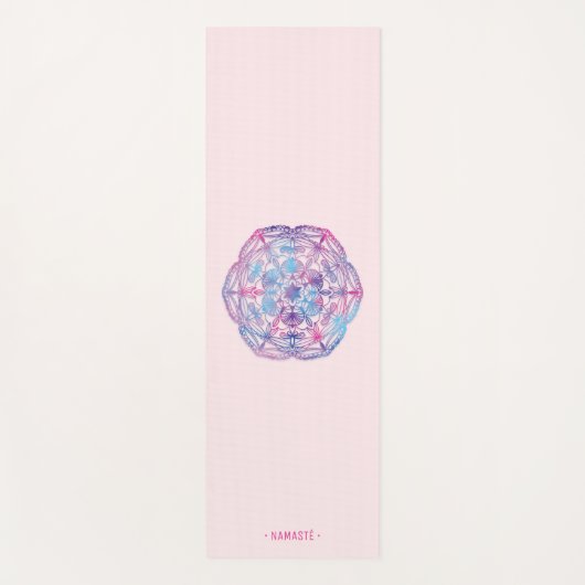 Gradiënt Mandala Lotus Bloem Yoga Mat [4] (Voorkant)