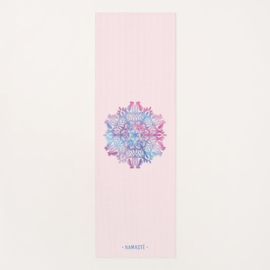 Gradiënt Mandala Lotus Bloem Yoga Mat [5] (Voorkant)