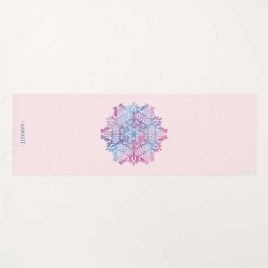 Gradiënt Mandala Lotus Bloem Yoga Mat [5] (Voorkant (horizontaal))