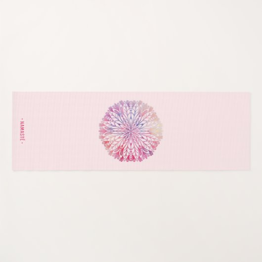 Gradiënt Mandala Lotus Bloem Yoga Mat [6] (Voorkant (horizontaal))