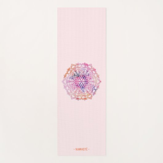 Gradiënt Mandala Lotus Bloem Yoga Mat [7] (Voorkant)