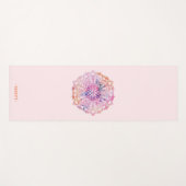 Gradiënt Mandala Lotus Bloem Yoga Mat [7] (Voorkant (horizontaal))