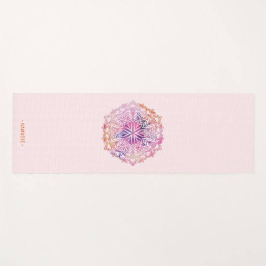 Gradiënt Mandala Lotus Bloem Yoga Mat [7] (Voorkant (horizontaal))