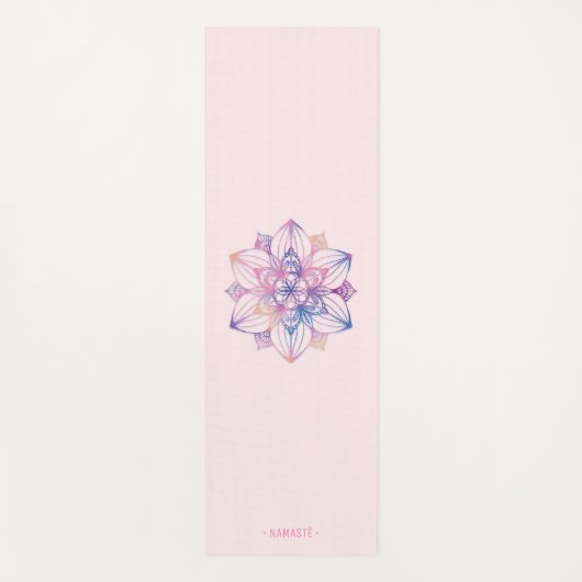 Gradiënt Mandala Lotus Bloem Yoga Mat [8] (Voorkant)