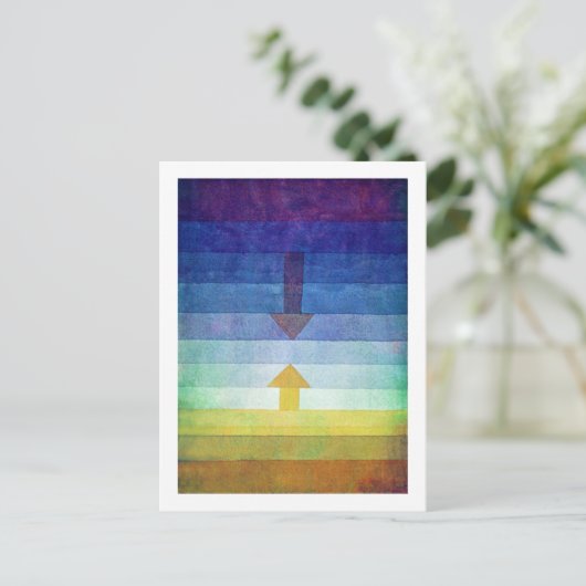 Gradiënt met Pijl, Paul Klee Briefkaart (Staand voorkant)