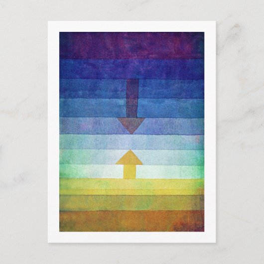 Gradiënt met Pijl, Paul Klee Briefkaart (Voorkant)