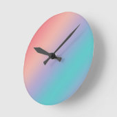 Gradiënt met regenboogkleuren ronde klok (Hoek)