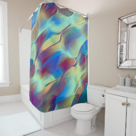 Gradiënt met rotskleurige duin met zacht helder douchegordijn