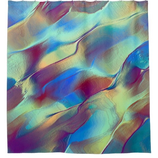 Gradiënt met rotskleurige duin met zacht helder douchegordijn (Voorkant)