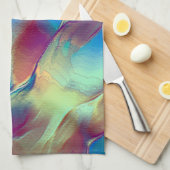 Gradiënt met rotskleurige duin met zacht helder theedoek (Quarter Fold)