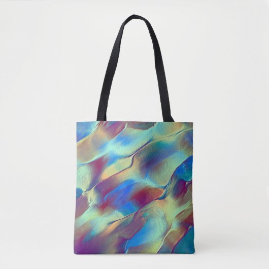 Gradiënt met rotskleurige duin met zacht helder tote bag (Voorkant)