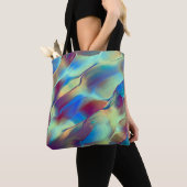 Gradiënt met rotskleurige duin met zacht helder tote bag (Dichtbij)