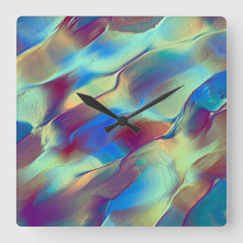 Gradiënt met rotskleurige duin met zacht helder vierkante klok