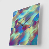 Gradiënt met rotskleurige duin met zacht helder vierkante klok (Hoek)