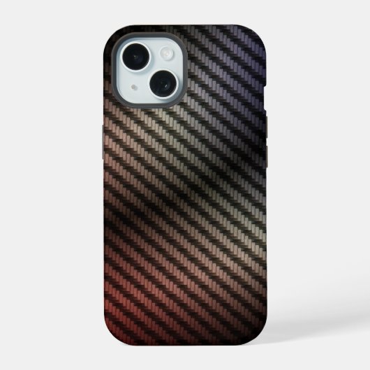 Gradiënt Metaal Rooster iPhone 15 Case (Achterkant)