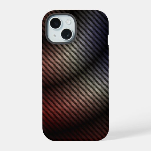Gradiënt Metaal Rooster iPhone 15 Case (Achterkant)