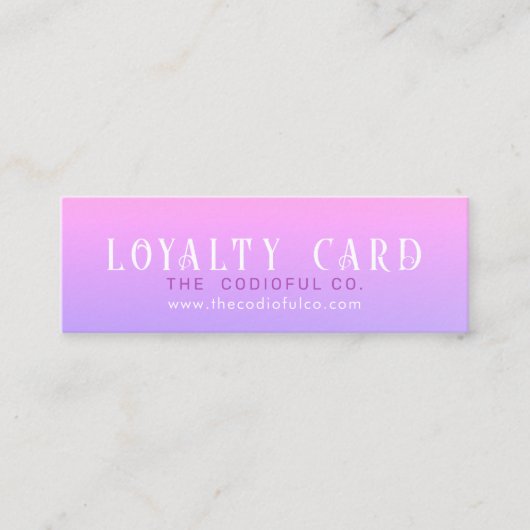 Gradient Mini Loyalty Kaart (Voorkant)