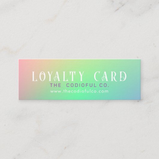 Gradient Mini Loyalty Kaart (Voorkant)