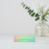 Gradient Mini Loyalty Kaart (Staand voorkant)
