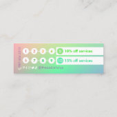 Gradient Mini Loyalty Kaart (Achterkant)