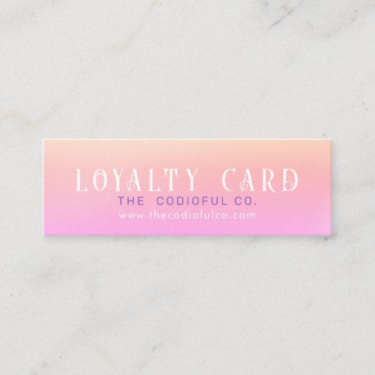 Gradient Mini Loyalty Kaart (Voorkant)