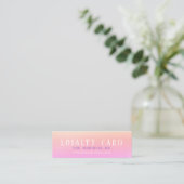 Gradient Mini Loyalty Kaart (Staand voorkant)