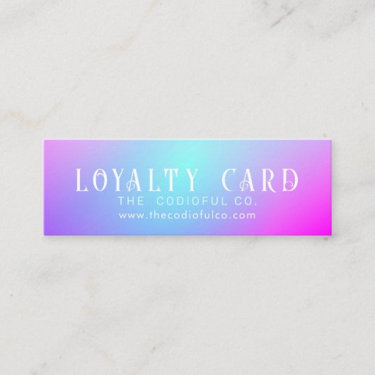 Gradient Mini Loyalty Kaart (Voorkant)