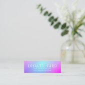 Gradient Mini Loyalty Kaart (Staand voorkant)