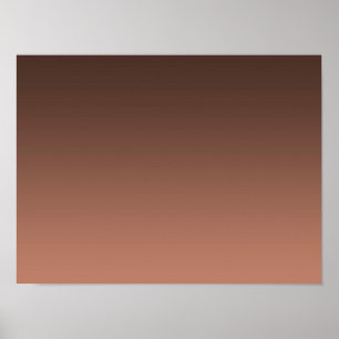 Gradiënt Mocha - licht tot diep   Seizoensstemming Poster